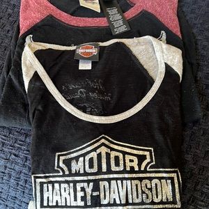 2 Harley Davidson shirts